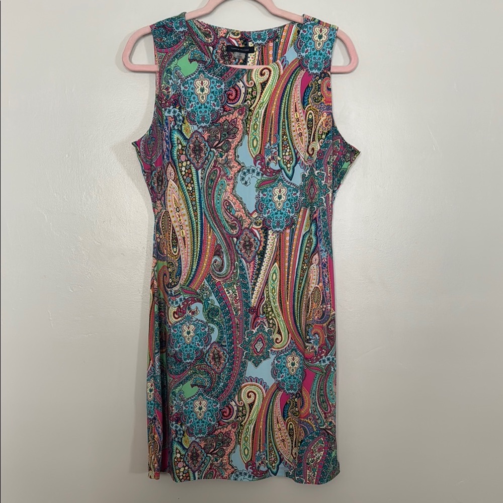 NWT Tommy Hilfiger Blue and Pink Sheath Mini Dress